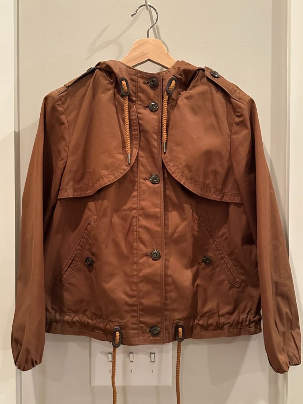 Cropped Waxed Jacket by Daughters of the Liberation